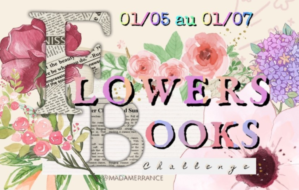 Logo du Flowers Books Challenge, le challenge littéraire de Madame Errance